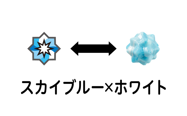スカイブルー×ホワイト